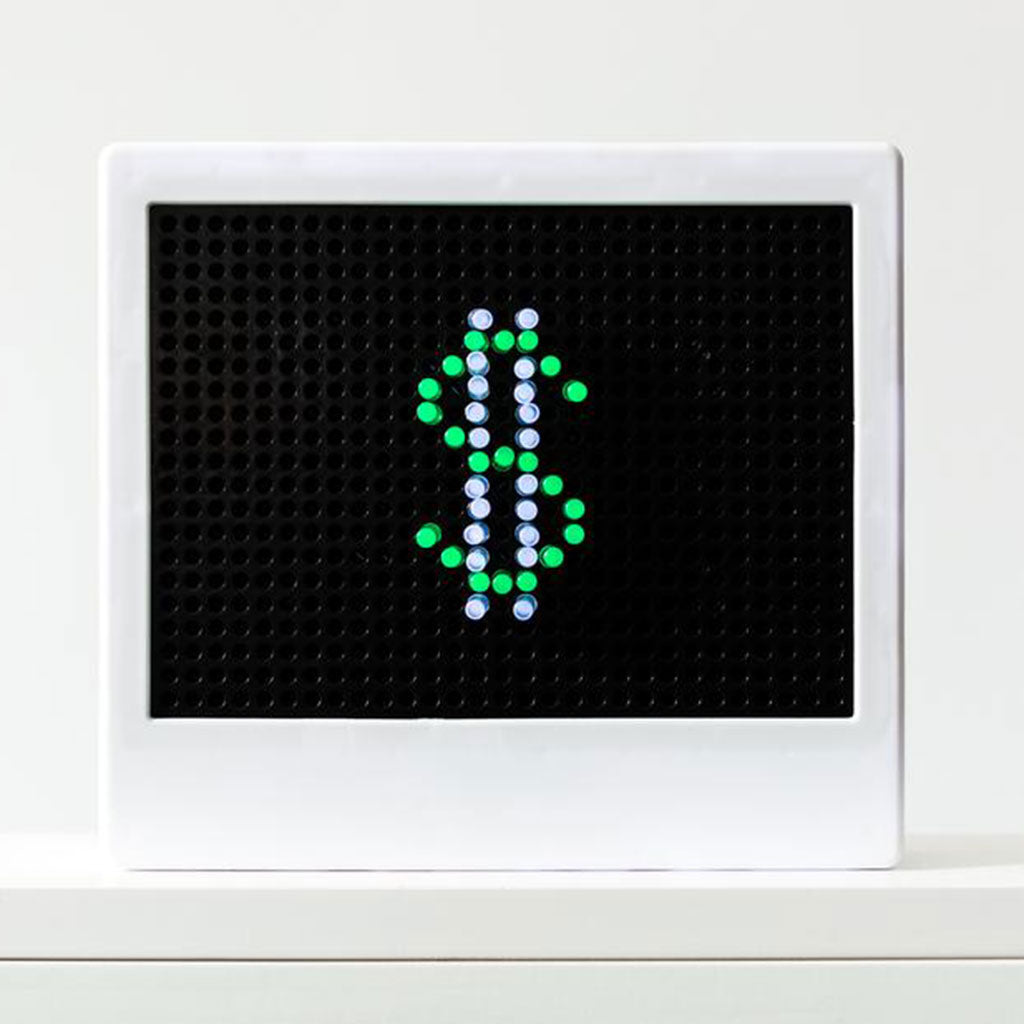 dollar sign led light // Photo by: Matthew Henry